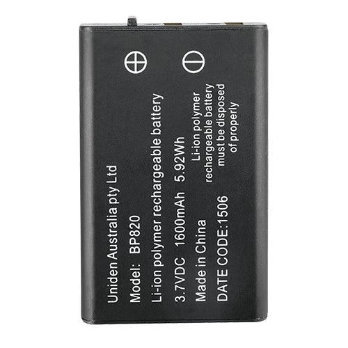 Uniden BP820 Li-Ion 1600mAh Battery Pack 3 Uniden BP820 Li-Ion 1600mAh Battery Pack