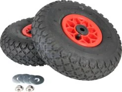 Pneumatic Wheel Pair (Inc. Caps & Washers)